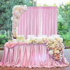 Sugargirl Matte Pink Sequin Backdrop Curtain 2 Panels 2FTx8FT Glitter Pink Background Drapes Sparkle Photography Backdrop for Party Wedding Birthday Wall Decoration