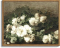 InSimSea Framed Canvas Wall Art Vintage Decor, Flower Prints Wall Art Room Wall Decor, Botanical Prints Wall Art for Living Room Decorations, Rustic ArtWork for Bathroom Bedroom Home Decor, 11"x14"