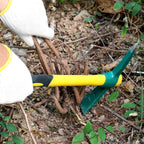 ZOENHOU 17.7 Inch Pick Mattock Hoe, Forged Garden Pick, Weeding Mattock Hoe Agriculture Hand Tools with Heavy-Duty Fiberglass Handle for Weeding Cultivating Camping or Prospecting