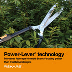 Fiskars 25"-33" Power-Lever Extendable Garden Hedge Shears, 10” Blades