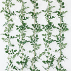 mizii 5 Packs 340" Artificial Vines Garland Fake Vine with Small Green Leaves Silk Rose Leaf Faux Hanging Plants Greenery Decoration for Outdoors Indoor Table Centerpieces Wedding Decor (Rose Leaves)
