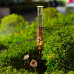 VEWOGIFT Rain Gauge Outdoor, Solar Water Gauge for Rain