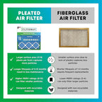 Filterbuy 18x24x1 Air Filter MERV 13 Optimal Smoke & Allergy Defense (3-Pack), Electrostatic Pleated HVAC AC Furnace Filters Replacement, Made in USA (Actual Size: 17.38 x 23.38 x 0.75)