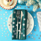 MARFOREVER Christmas Snowflakes Confetti, Winter Glitter Sprinkles Laser Snowflake Frozen Table Confetti Sequins for Winter Wonderland Xmas Holiday Wedding Birthday Party Decorations Supplies