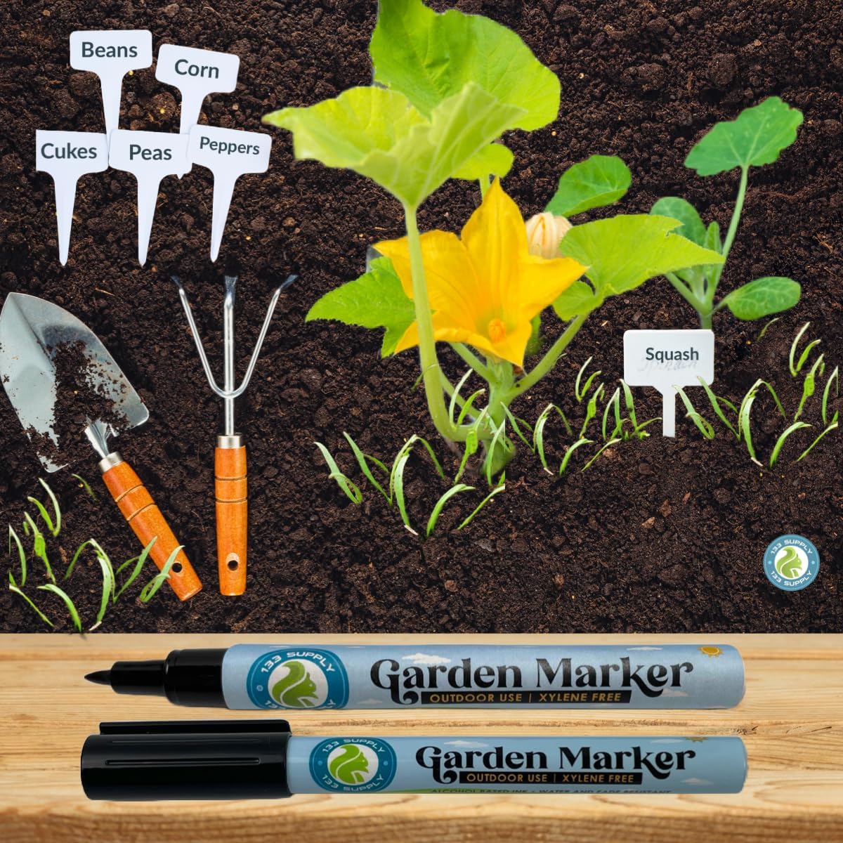 100 T-Type Plastic Plant Labels (Garden Markers Waterproof Signs for Outdoor Plant Tags Plant Markers Supplies (NO Pen) Plant T-Type Tags Indoor Herb Nursery Garden Labels