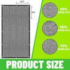 ColourTree 70% Black Shade Cloth Custom Size 12FT x 100FT Mesh Tarp, UV Resistant Netting with Upgrade Grommets for Plant Cover, Greenhouse, Chicken Coop, Barn, Kennel, Garden. (We Make Custom Size)