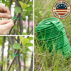 Decoroca Soft Plant Ties for Support - 65.6' Reusable Waterproof Plant Wire, 3.5mm Garden Twist, for Indoor & Outdoor Plants and Home Organizing（1pc/Green）