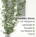 3 Strands Begonia Artificial Vines, 67" Silk Vine Garland with Green Leaves, Fake Hanging Plants Greenery Decor for Home, Bedroom, Wall, Party, Wedding Decoration