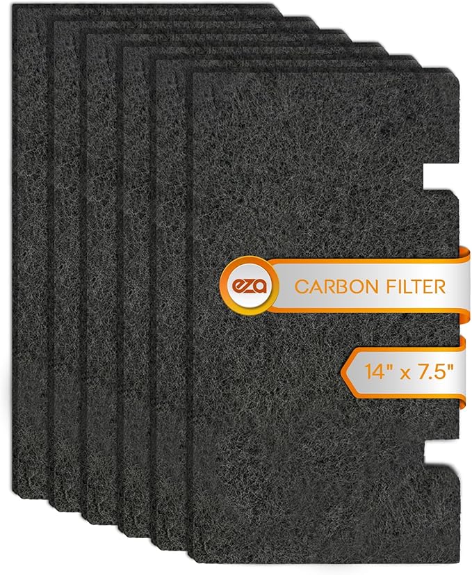 RV Premium Charcoal Activated Carbon Fiber Air Conditioner Filter - Air Duct AC Carbon Filter Replacement for RV AC Vent (6 Pack, 14" x 7.5")