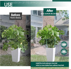 12 Pack 30 inch Plant Support Stakes, Heavy-Duty Half Round Peony Support, Garden Plant Stakes Cage for Outdoor Plants, Peony, Tomato, Hydrangea, (15ln Support +15ln Stainless Extension Tubes)
