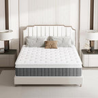 King Mattress, 10 Inch Hybrid Mattresses with Pocket Springs, Medium Firm King Size Mattress in a Box, Upgraded Support