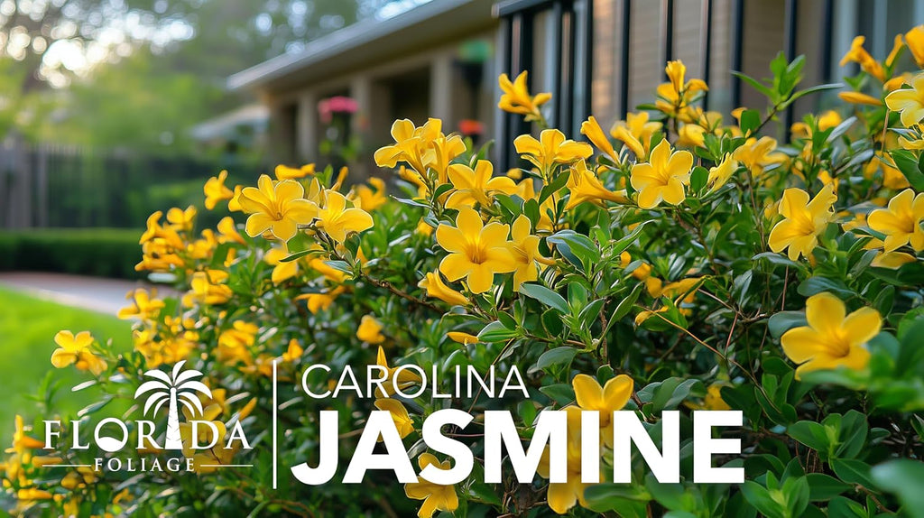 Carolina Jasmine | 10 Live Plants | Gelsemium sempervirens | Fast-Growing Flowering Vine for Trellises & Fences | Climbing Landscape Plants