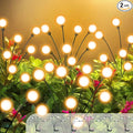 Vibrant Solar Garden Lights, Ultra Bright Solar Powered Firefly Lights Outdoor Waterproof, High Flexibility Starburst Swaying Light, 8 LED Landscape Lighting Decorative for Pathway Patio Yard