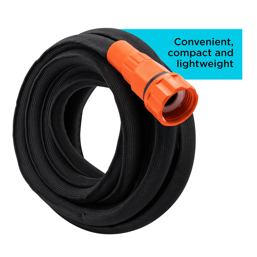 Black + Decker® 25 ft x 5/8 in, Expanding Garden Hose – Lightweight, Kink-Resistant, Quick Repair Couplings® BXMHBB22182
