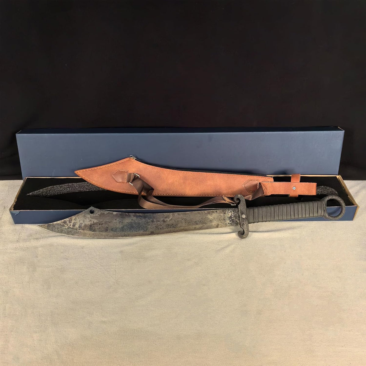 SV Handmade cast Manganese Steel Chopping Blade Sword, Full Tang, Outdoor, Hunting, Camping, Hiking, Survival, with Protective Cover, Multiple Styles to Choose from