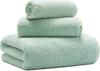 New Microfiber Bath Towel Set, 3 Piece, Oversize, Quick Dry, Lint Free, Includes Body, Hand and Face Towels