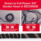 Pocket Hose 100 FT Copper Bullet Hose, 10-Pattern, 650psi
