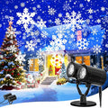 Christmas Snowflake Projector Lights Outdoor, 2025 Upgraded Double Head, 360° Rotating, IP65 Waterproof, Timer Function - Holiday, Party, Christmas Decorations & Gifts for Yard, Garden, Indoor