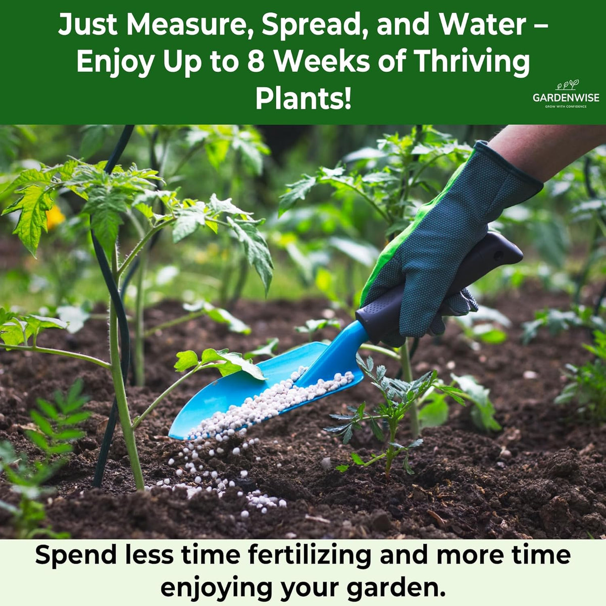 13-13-13 Slow Release Granular Fertilizer – All Purpose Plant Food 13 13 13 for Outdoor Grass, Vegetables, Roses, Flowers, Shrubs, Trees. Lawns, Gardens, Potted Plants (3 quarts)
