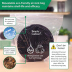 2 Years Supply Extra Thick Filters for Kitchen Compost Bins - Longer Lasting Activated Charcoal - Universal Size Fits ALL Compost Bins up to 7.25" Filter Size - Replacement Set of 6 (by Simply Carbon)