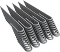 Vodaland Rebar Stakes J Hook Extra Heavy Duty 1/4 inch Coated Steel Ground Anchors with Chisel Point End (50)