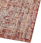 Unique Loom Outdoor Traditional Collection Area Rug - Valeria (9' x 12' Rectangle, Rust Red/ Ivory)