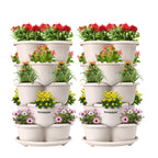 VIVOSUN 2-Pack 5 Tier Vertical Gardening Stackable Planter for Strawberries