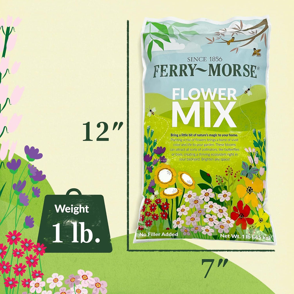 Ferry-Morse Mediterranean Mix Bulk Wildflower Seeds, 1lb