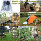 200Pcs Landscape Staples with 200 Gasket with 1Pick Hook, 6 Inch Heavy Duty Garden Stakes 11 Gauge U Shaped Galvanized Lawn Pins for Weed Barrier Fabric