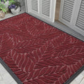 Yimobra Front Door Mat Outdoor Indoor, 60x36 All-Season Waterproof Welcome Mat, All-Weather Outside Entrance Mat, Non-Slip Patio Porch Doormat, Low Profile, Fade Resistant, Red