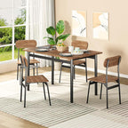 Hooseng Dining Room Table Set Dinner Table Set for 4 Breakfast Table Set for 4, Suitable Kitchen, Living Room, Breakfast, Small Spaces (1, Oval)