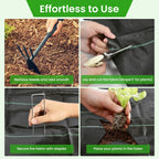 Weed Barrier Fabric, 6x300ft Landscape Fabric, 3.2oz Heavy Duty Durable Woven Geotextile Fabric, High Permeability Ground Cover Mat, Driveway Fabric, Garden Weed Control Cloth with 20 U-Securing Pegs