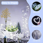 66Ft 200LED Fairy Lights Plug in, Waterproof String Lights Outdoor & Indoor 8 Modes with Timer, Christmas Light Bedroom Decor, Twinkle Light for Girl's Room Garden Christmas Decorations (Cool White)
