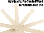Ultra Sturdy 21in Paint Stir Sticks 5 Pack. Sanded Wood Paddle Stirrers for Mixing Epoxy or Paints in 5 Gallon Buckets. Great for Yard Signs or Garden Stakes, Vegetable Marking and Creative Projects