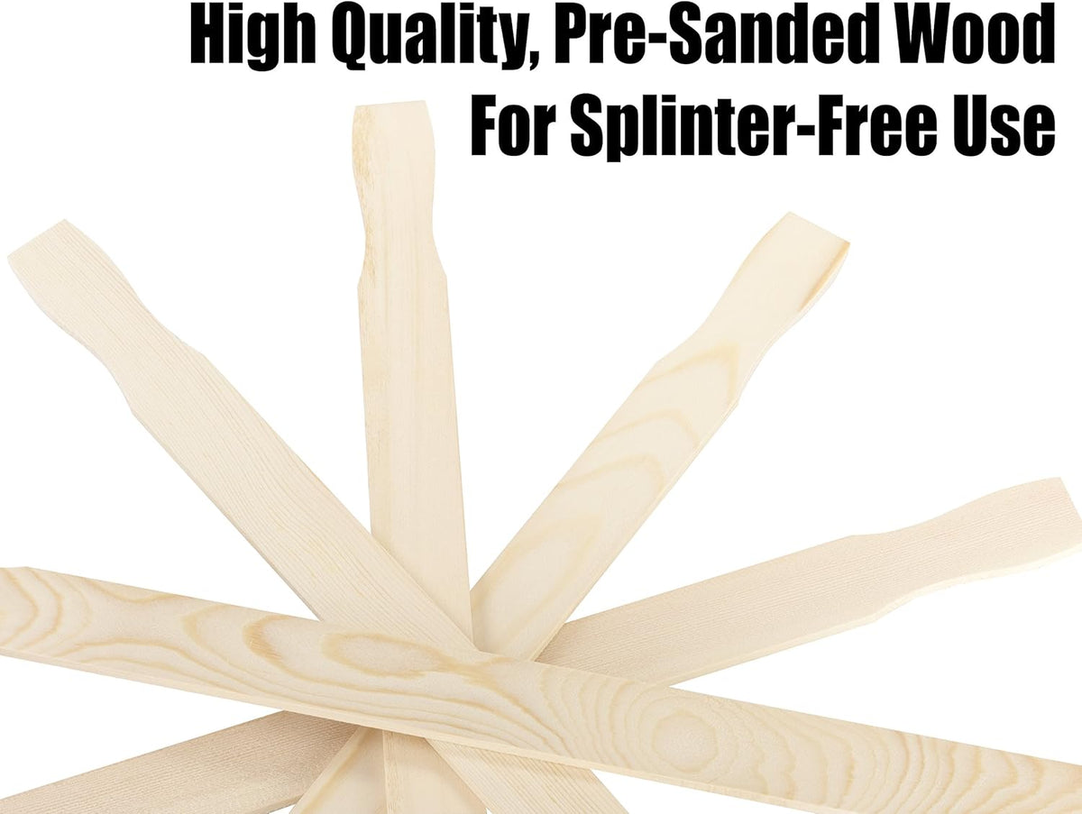 Ultra Sturdy 21in Paint Stir Sticks 5 Pack. Sanded Wood Paddle Stirrers for Mixing Epoxy or Paints in 5 Gallon Buckets. Great for Yard Signs or Garden Stakes, Vegetable Marking and Creative Projects