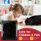 Qualirey 16 Pack Jumbo Rat & Mouse Glue Traps, 11.8 X 9.84 in Large Heavy Duty Mouse Traps Indoor for Home, Pre Scented Adhesive Plastic Tray with for Spider, Snake, Mice, Kids and Pet Safe (Black)