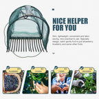 Tofficu Ergonomic Blueberry Picker with Steel Comb and Handle, Lightweight Fruit Harvesting Tool for Berries and Small Fruits, Ideal for Outdoor Garden Use