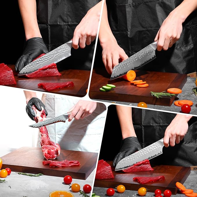 6 IN Boning Knife, Japanese Sharp Fillet Knife Professional Trimming Knife with Rosewood Handle and Gift Box