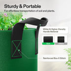 VIVOSUN 5-Pack 7-Gallon Colored Grow Bags, 350G Thick nonwoven Fabric Pots with Handles for Flowers, Fruits and Vegetables