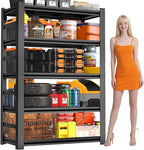 72" H Garage Shelving 5 Tier Shelving Unit, 3500Lbs Adjustable Metal Garage Storage Shelves Heavy Duty for Basement, Warehouse, Kitchen, Pantry (72'H X 35''W X 16''D)
