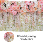 6x6ft Pink Rose Flower Wedding Photography Backdrop Spring Floral Photography Backdrop Valentine's Day Mother's Day Girl Birthday Baby Shower Wedding Bridal Party Banner Photo Booth Props Background