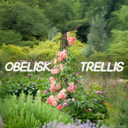 Obelisk Trellis for Climbing Plants Outdoor,5.2 Ft Garden Trellis for Potted Plants, Metal Trellis with Anti-Rust Coated for Potted Plants Indoor, Plant Support for Vegetables, Vines
