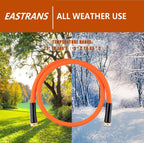EASTRANS Short Garden Hose 3 ft x 5/8", Heavy Duty Orange Water Hose with 3/4" Solid Brass Connector, Flexible, Lightweight, Durable, Male to Female