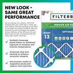 Filterbuy 10x18x1 Air Filter MERV 13 Optimal Smoke & Allergy Defense (3-Pack), Electrostatic Pleated HVAC AC Furnace Filters Replacement, Made in USA (Actual Size: 9.50 x 17.50 x 0.75)