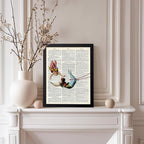 Poster Master Dictionary Art Poster - Acrobat Print - Circus Art - Entertainment Art - Gift for Men, Women & Performer - Chic Decor for Living Room, Bedroom, Dorm or Office, 8x10 Black Framed