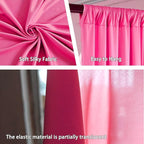 10 x 7 Feet Pink B Backdrop Curtain for Partie, Background Curtains for Photoshoot, Birthday, Wedding, Halloween, Thanksgiving, Christmas Day, New Year Party Decorations 5Ft x 7Ft, 2 Panels