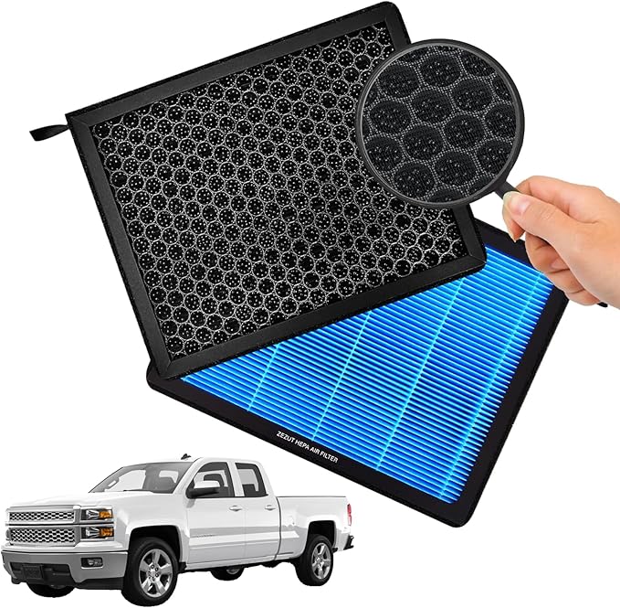 CF11809 Cabin Air Filter for 2014-2020 Cadillac Escalade, 2014-2018 Chevy Silverado 1500 and Sierra 1500, 15-19 2500HD and 3500HD, Suburban, Tahoe, Yukon, Activated Carbon, Durable and Sturdy (1Pack)