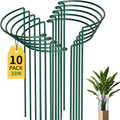 TCBWFY 14" Dx32 H Plant Supports Stakes for Large Heavy Plants,10Pack Peony Supports,Heavy Duty 5mm Wire Peony Cages,Interlock Garden Supports Ring Border Support,Plant Support Cage for Rose Flower