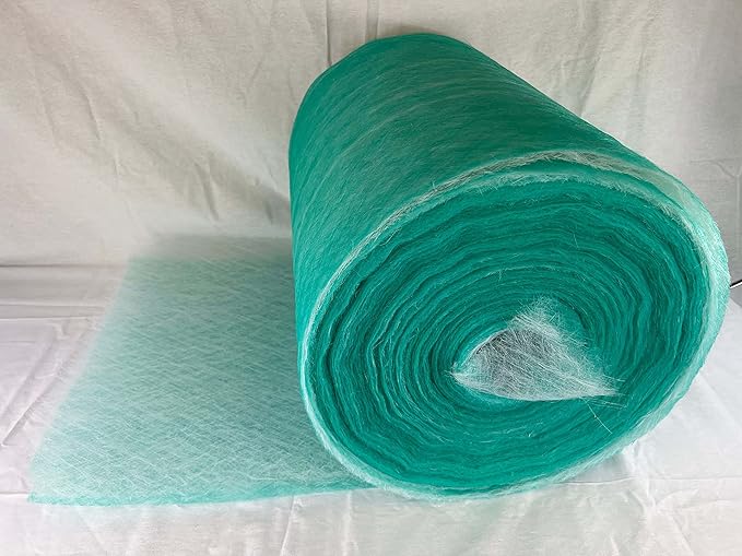 wioboy Paint Booth Exhaust Filter Roll, (40.5" x 300ft) 15 Gram Fiberglass Paint Arrestor for Spray Booth