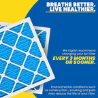 Maycold 10x20x1 MERV 11 Furnace Air Filter (6-Pack), High-Performance HVAC AC Filters for Home Use, Actual Size: 9.70” x 19.70” x 0.75”, Individually Wrapped in Plastic